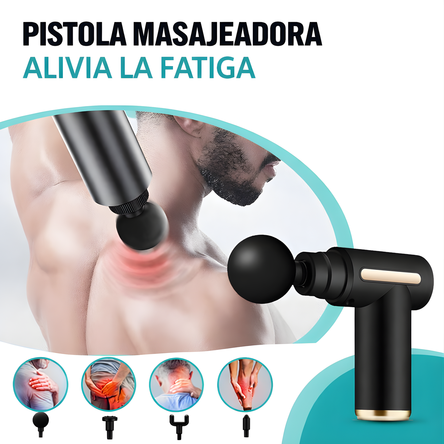 Pistola de Masaje Multifuncional